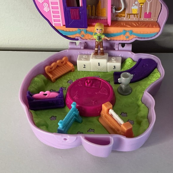 Two Polly Pocket Mini Pocket Horse Stable Playset Lot Mattel 2020 Not Complete‎ - Picture 4 of 5